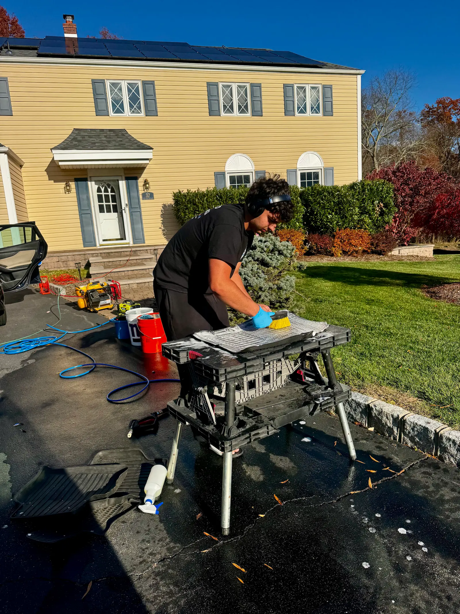 Driveway pressure washing by GNG Auto Detail