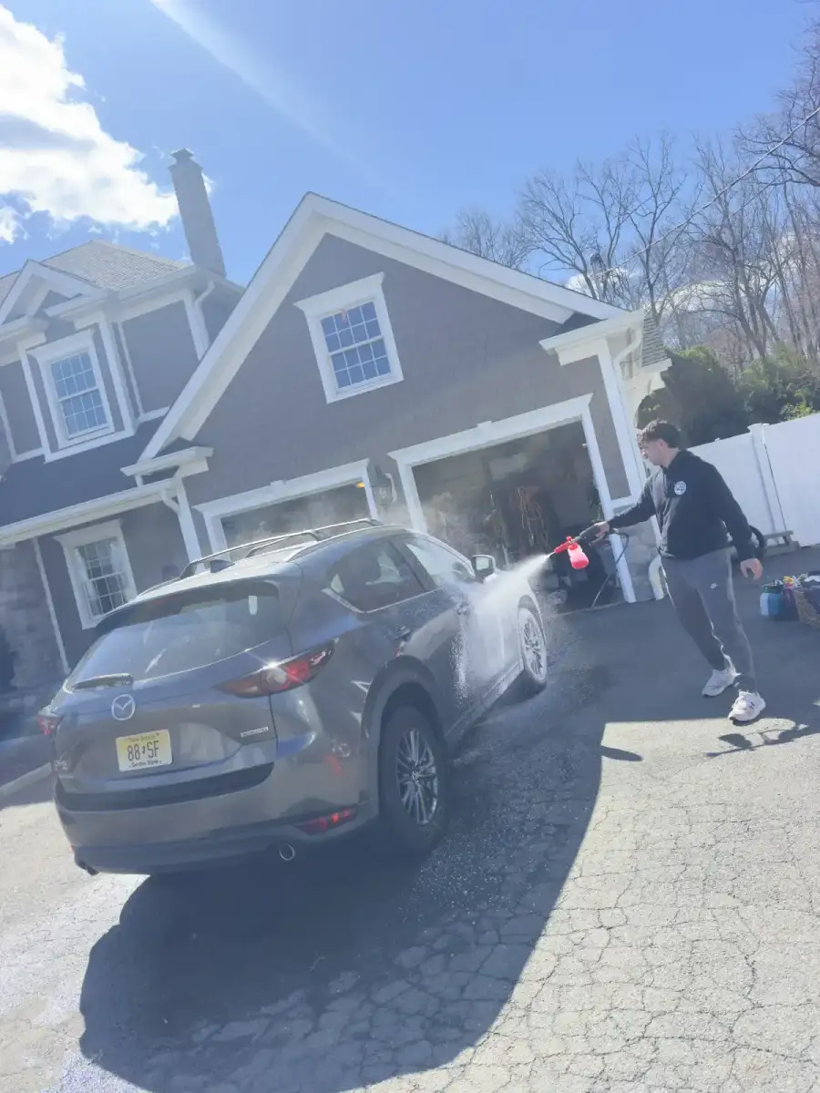Morris Plains, foam cannon exterior wash